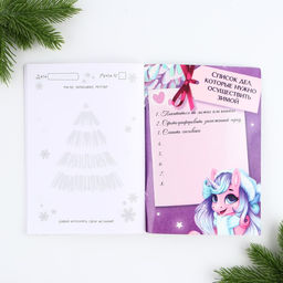 Блокнот А5, 32 листа со скретч слоем - пожелания и задания на форзацах Время чудес - Artfox фото 4