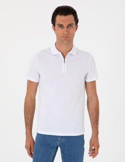 Beyaz Slim Fit Ti__rt