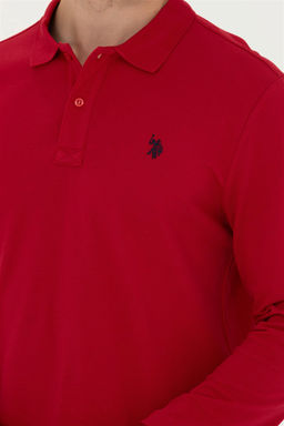 U. S. Polo Assn Мужская красная базовая толстовка с воротником поло - U.s. polo assn фото 14