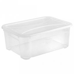 Контейнер пластмассовый 12л,15,5х38,5х27,5см, универсальный, прозрачный, пищевой, полипропилен (Россия)