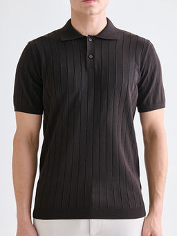 Polo Yaka K?sa Kollu Erkek Triko Kazak