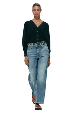 JEANS Z1975 STRAIGHT TAPERED TIRO ALTO CINTUR?N / Azul claro - Zara фото 11