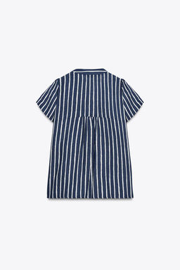 STRIPED LINEN BLEND SHIRT - Zara фото 4