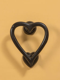 Дверной молоток «Сердце», 12×11 см