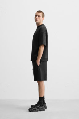 INTERLOCK TEXTURED BERMUDA SHORTS - Zara фото 5