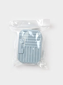 Цена за 2 шт. Мыльница дорожная "Лайн", цвет серый