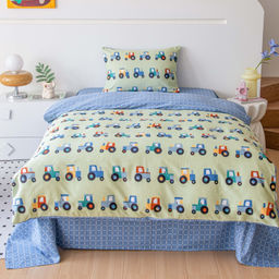 Комплект постельного белья Сатин Люкс KIDS 100% хлопок CDK086 230*250 1.5 спальный 50-70 1 шт