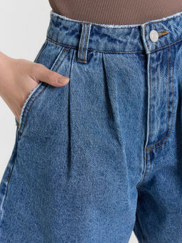 Шорты женские джинсовые синие - Mark formelle фото 4