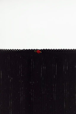 POINTELLE SKIRT WITH LACE TRIM - Zara фото 6