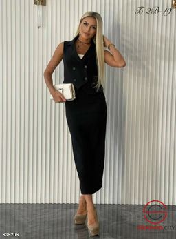 Костюм двойка (жилетка и юбка)