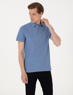 Mavi Slim Fit %100 Pamuk K_vr_lmaz Amerikan Pike Polo Yaka Basic Ti__rt - Pierre cardin фото 3