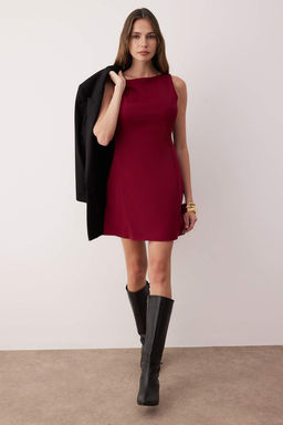 TRENDYOLMILLA Siyah A Kesim Mini Dokuma Elbise TWOAW25EL00192 фото 5