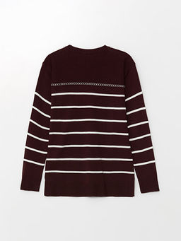 Bisiklet Yaka ?izgili Kad?n Triko Kazak - Waikiki фото 2