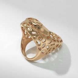 Кольцо металл Тренд гепард, цвет золото, размер 16 - Qf фото 2