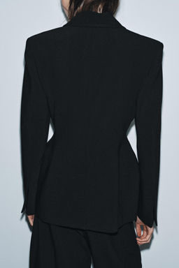 FITTED BLAZER WITH TOPSTITCHING ZW COLLECTION - Zara фото 9