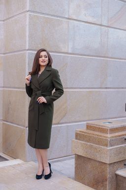 Пальто женское демисезонное 21930 (темно-серый) - Kankan фото 8