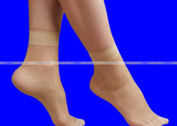 Цена за 10 пар. Casandhud носки капрон женские бежевые с пяткой