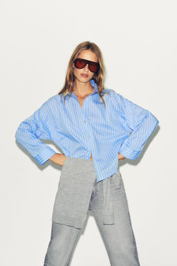 POPLIN SHIRT WITH BUTTONS