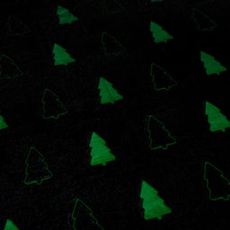 Плед с рукавами светящийся в темноте «Этель. Елочки», 150×200 см, плотность 220 г/м²