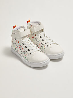 C?rt C?rtl? Bask?l? Erkek ?ocuk Bilek Boy Spor Ayakkab?