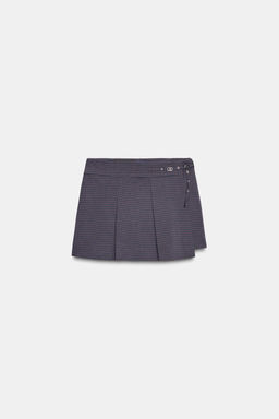 CHECK BOX PLEAT SKORT - Zara фото 5