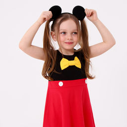 Карнавальный костюм «Озорная мышка», рост 98–104 см, платье, ободок с ушками