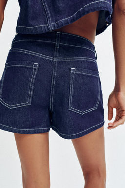 FALDA PANTAL?N Z1975 DENIM CRUZADA / Azul - Zara фото 6
