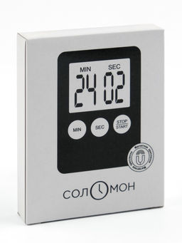 Таймер кухонный «Соломон» на магните, электронный, с настольной подставкой, 5.3×7 см