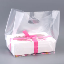 Цена за 20 шт. Пакет квадратный полиэтиленовый с вырубной ручкой, упаковка, прозрачный, 23,5х38+22см ± 5% 60 мкм