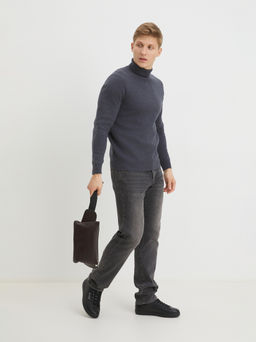 Мужская поясная сумка CALZETTI ADAM R Артикул 2435959, темно-коричневый  фото 6