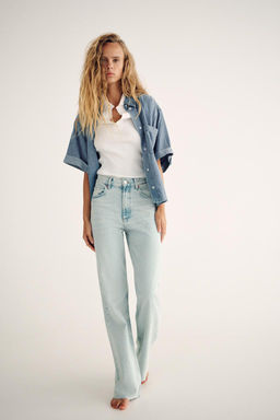 TRF WIDE-LEG HIGH-WAIST JEANS - Zara фото 37