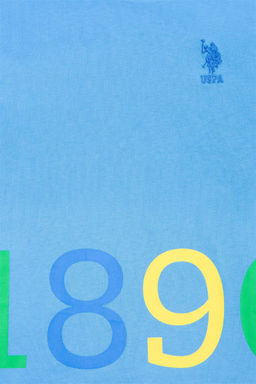 Детская бирюзовая футболка с круглым вырезом Неожиданная скидка в корзине - U.s. polo assn фото 4