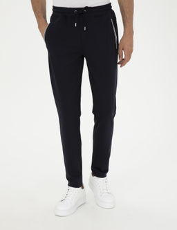 Темно-синие спортивные штаны узкого кроя - Cacharel фото 2