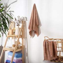 Полотенце махровое двухстороннее Этель Комфорт 50*90 см, цв.мокко,100% хл, 240 гр/м2