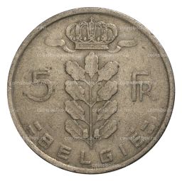 5 франков 1950 года Бельгия  Надпись на фламандском (BELGIE)