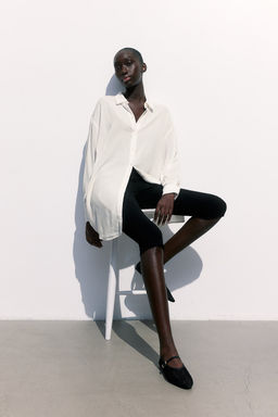 MAMA Camisa con cinturon de anudar Before & After