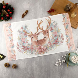 Полотенце Этель Pink magic 40х73 см, 100% хл, саржа 190 гр/м2