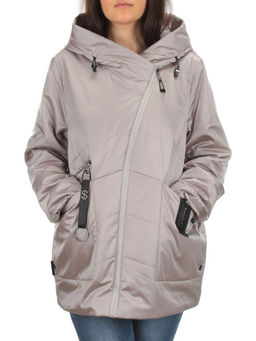 BM-05 GRAY/BEIGE Куртка демисезонная женская АЛИСА (100 гр. синтепон) - Фабричный китай фото 2