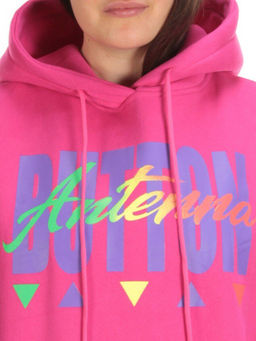 KD720 CRIMSON Худи женское с принтом на флисе