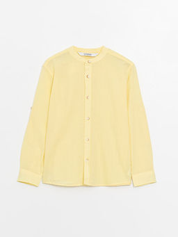 Hakim Yaka Basic Uzun Kollu Erkek ?ocuk G?mlek