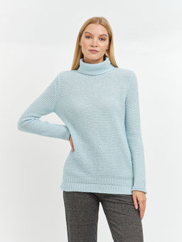 водолазка женская шерстяная прямого кроя