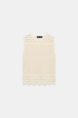 TOP PUNTO POINTELLE / Crudo - Zara фото 6
