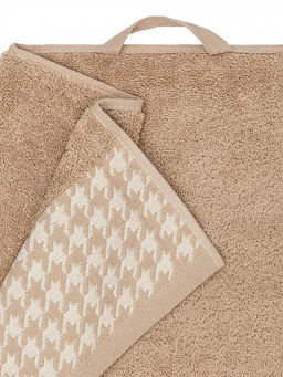 Полотенце для лица 50x90 бежевый махровая ткань