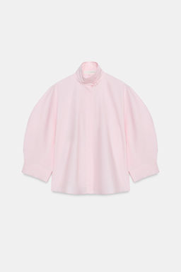 CAMISA MANGA ABULLONADA ZW COLLECTION / Rosa claro - Zara фото 4