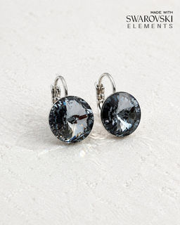 Серьги кристаллами Swarovski
