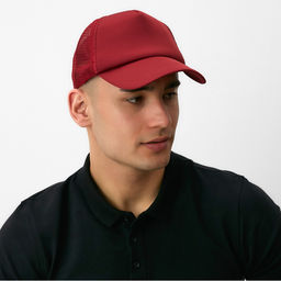 Бейсболка с сеткой MINAKU, размер 56-58, бордовая