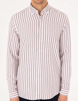 Mor Regular Fit _izgili Uzun Kollu G_mlek - Pierre cardin фото 6
