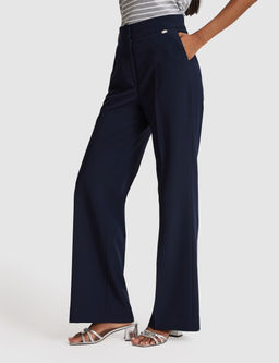 Lacivert Flare Fit Kuma_ Pantolon