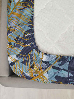 Простыня бязь на резинке - Ночные тропики 160х200х25