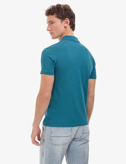 Z_mr_t Slim Fit %100 Pamuk K_vr_lmaz D__meli Polo Yaka Basic Ti__rt